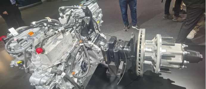 Electric drive axle of the Tesla Semi electric heavy-duty truck Electric drive axle of the Tesla Semi electric heavy-duty truck